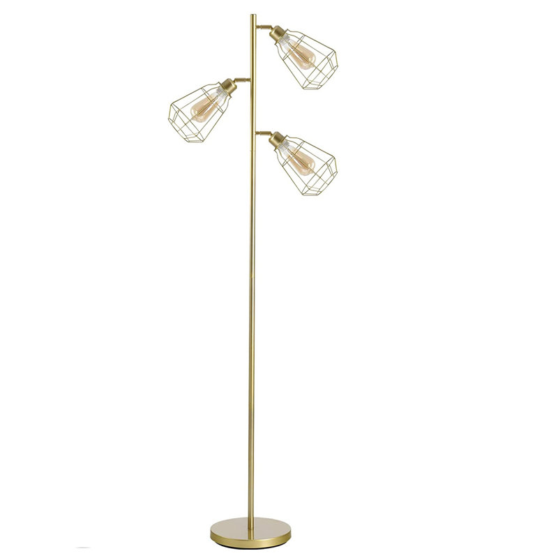 Grisham 165cm Traditional Floor Lamp, Gold