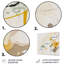 Touched By Mustard - jaune et gris ultime II - décoration murale abstraite à l'encre liquide en métal-87827288