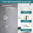 Faucet Shower Trim Kit With 12" Square Rain Shower Head (Valve/Cartridge Not Included)-119688579