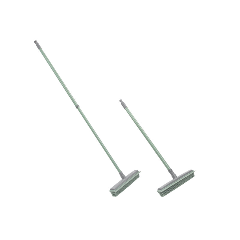JVL Rubber Broom, Green