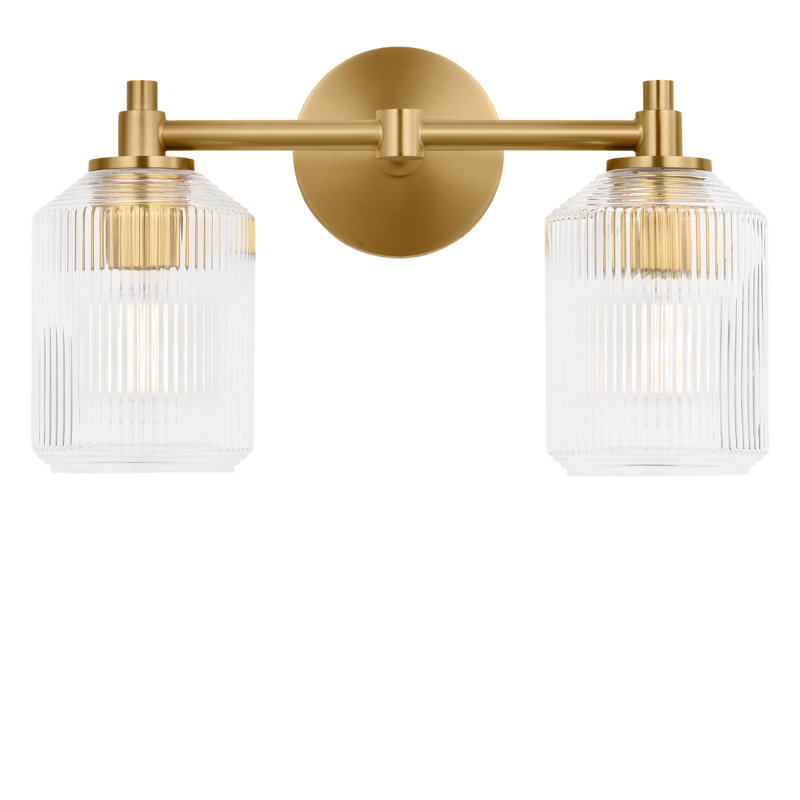 Barstow Bath, Burnished Brass, 9" H x 15" W x 6.125" D