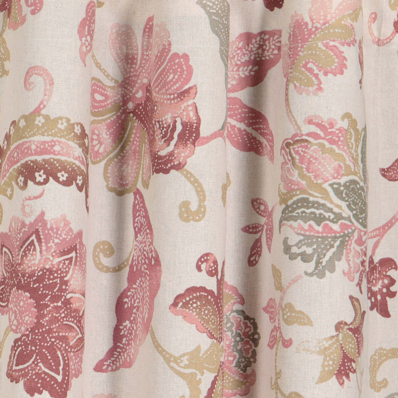 Nina Blackout Curtain Single Panel, 52"W x 95"L, Coral