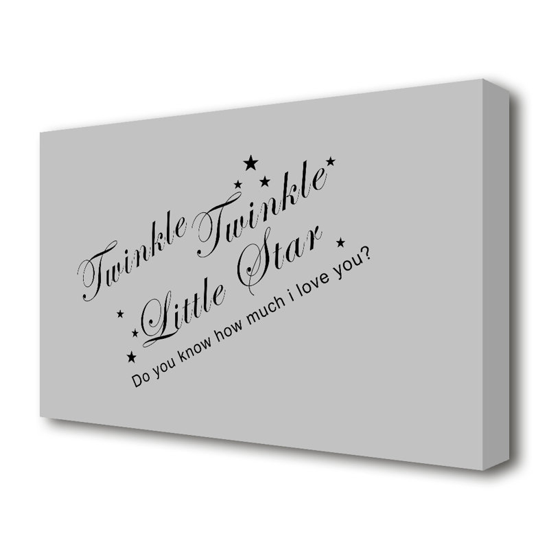 Twinkle Twinkle Little Star 2 - Wrapped Canvas Print, 66 cm H x 101.6 cm W