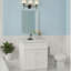 Armoire blanche Shaker avec tiroir à fermeture en douceur et portes doubles