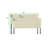Classic Tufted Adjustable Upholstered Queen Headboard in Linen Fabric, Metal Legs-1664991752