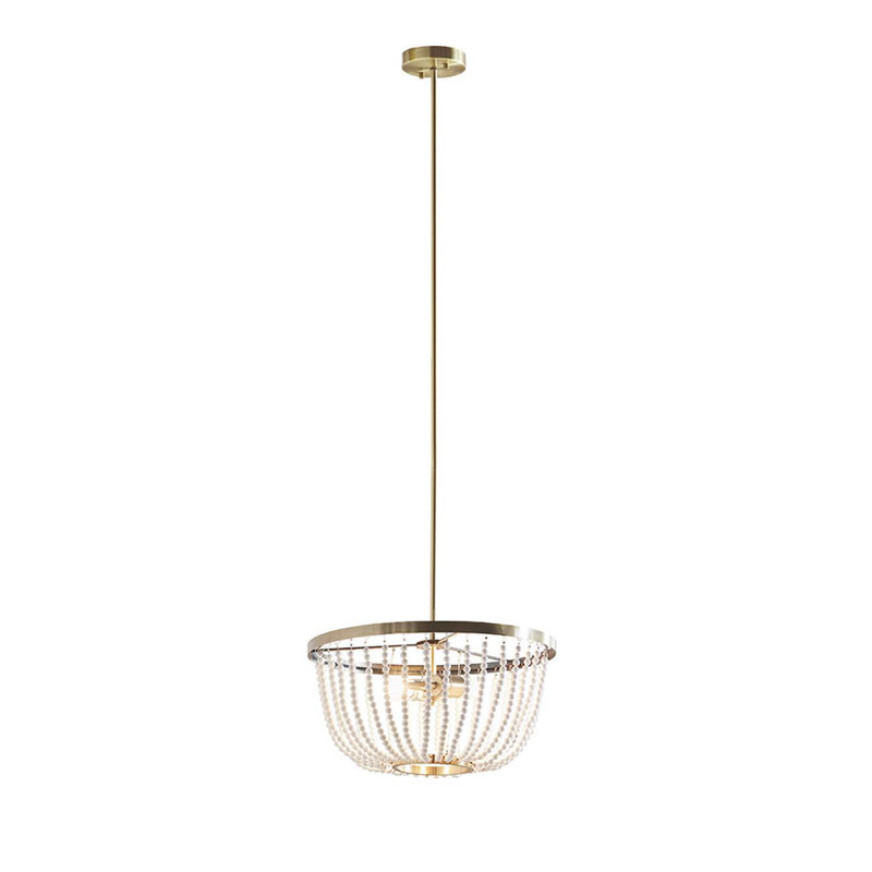 Lustre perlé 2 lumières
