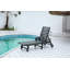 Chaise longue d'extérieur avec texture en bois-1882327168