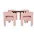 Ensemble repas Mid-Century moderne cinq pièces Copenhagen - rose