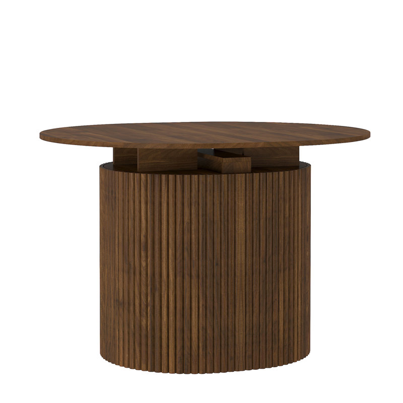 Table de salle à manger extensible pliable pour 1 à 10 personnes, console multifonctionnelle en bois extensible, Brun