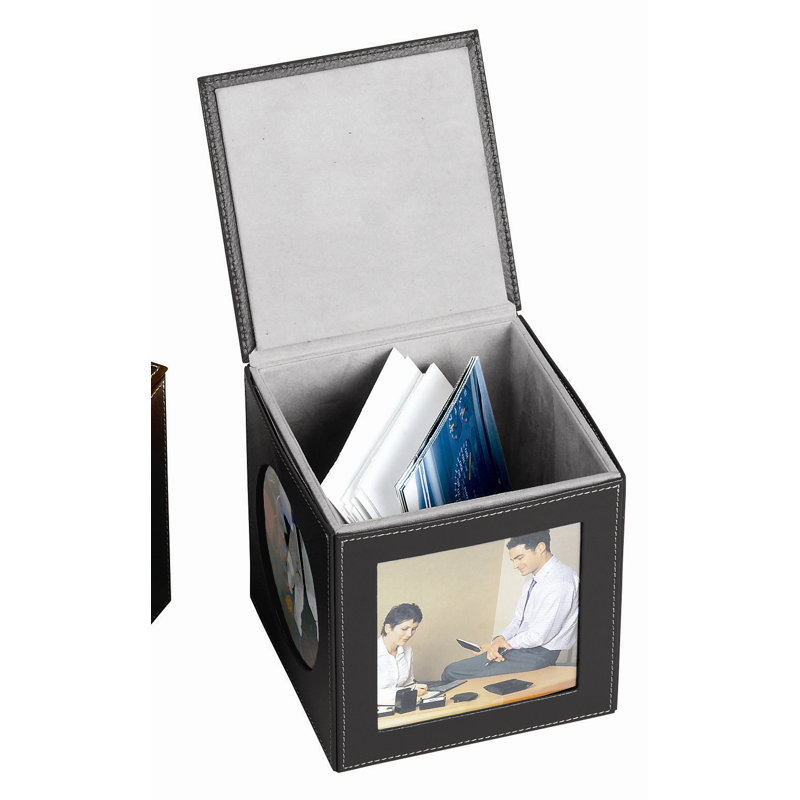 Cadre photo de cube mémoire Bellino, Noir