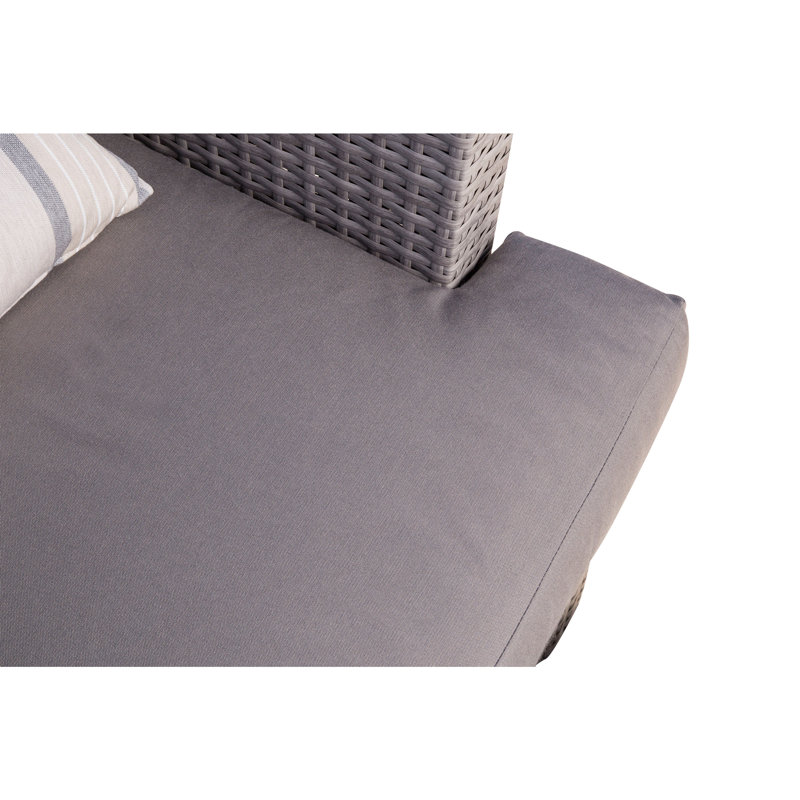Chaise de patio avec coussins Sunbrella Desmonde