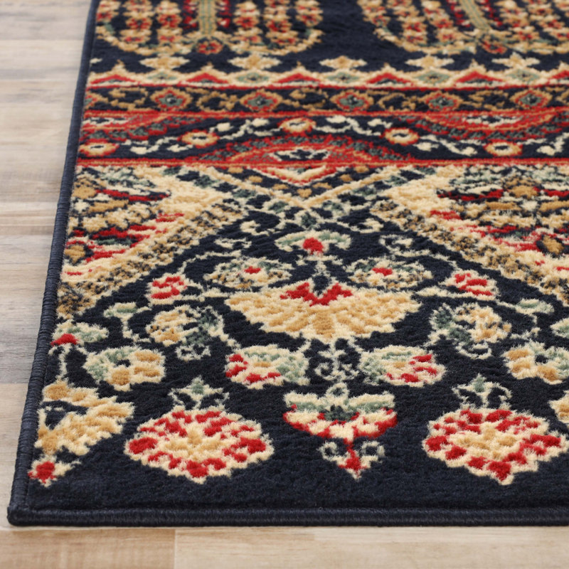 Tapis d'intérieur contemporain tissé à la machine Albata, Rectangulaire 3 pi x 5 pi