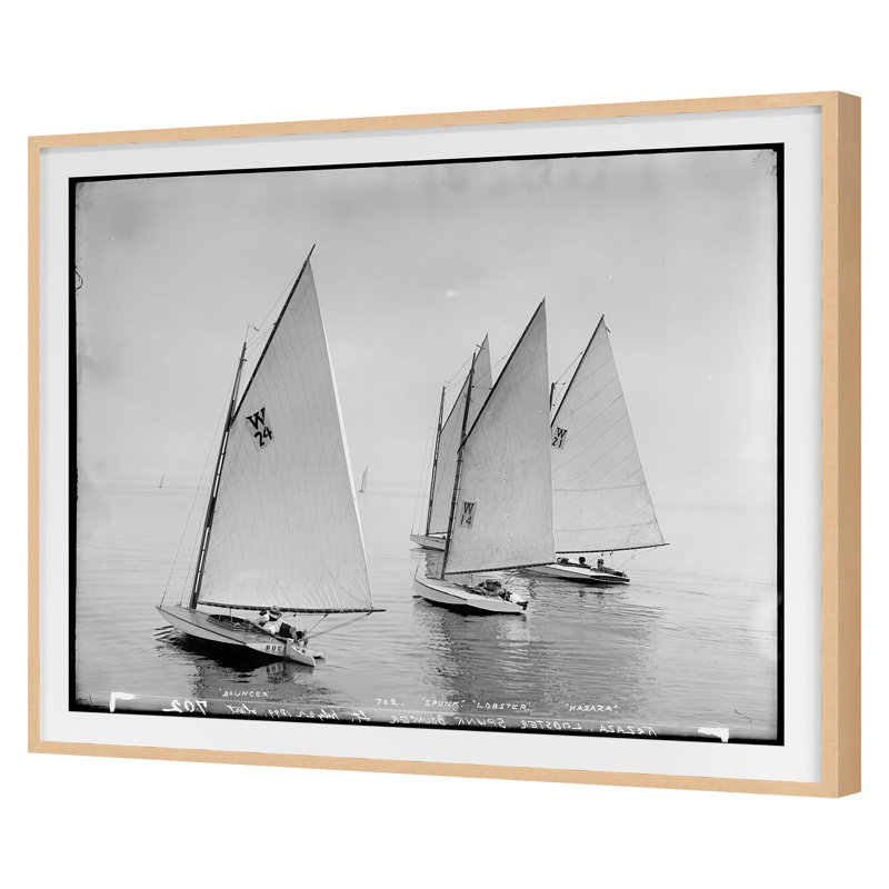 Open Seas 4 Print by THE Studio, Maple Framed, 20" H x 24" W
