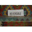 Tapis dynamique multicolore kilim 3 x 5 avec motifs hypnotisants