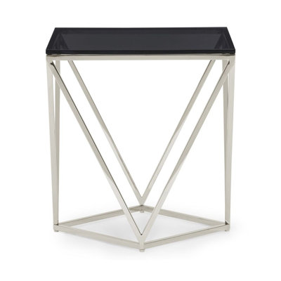 Glass Top End Table