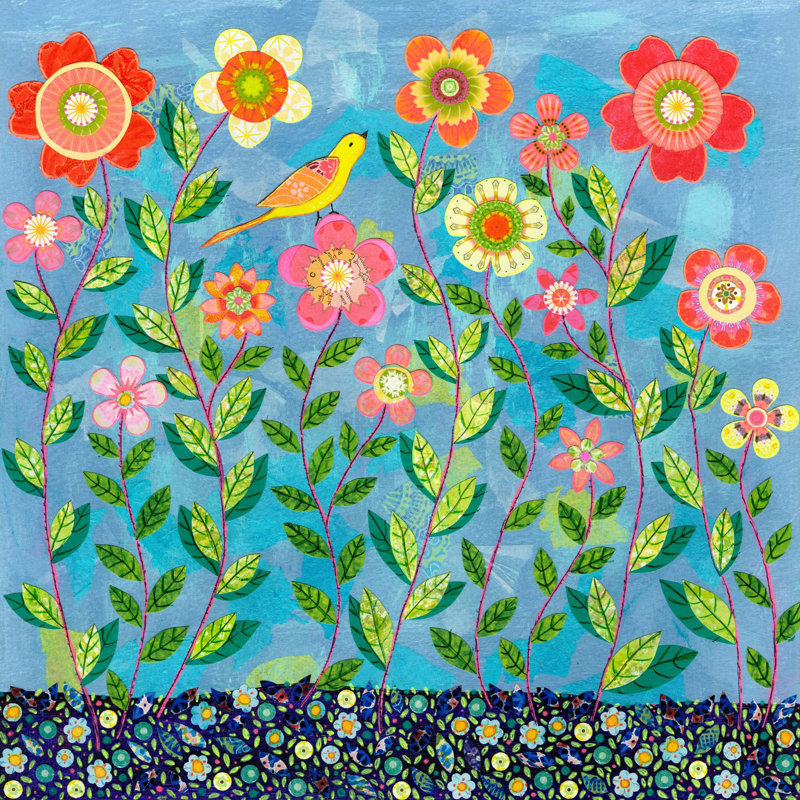 «In The Meadow» par Vanessa Sascalia, reproduction sur toile tendue, H 18 po x l 18 po x P 1,5 po