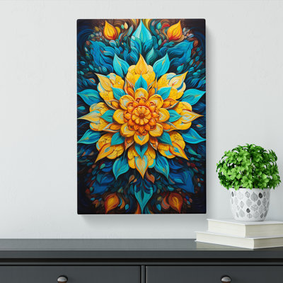 Mandala Hard Edge Painting - Print