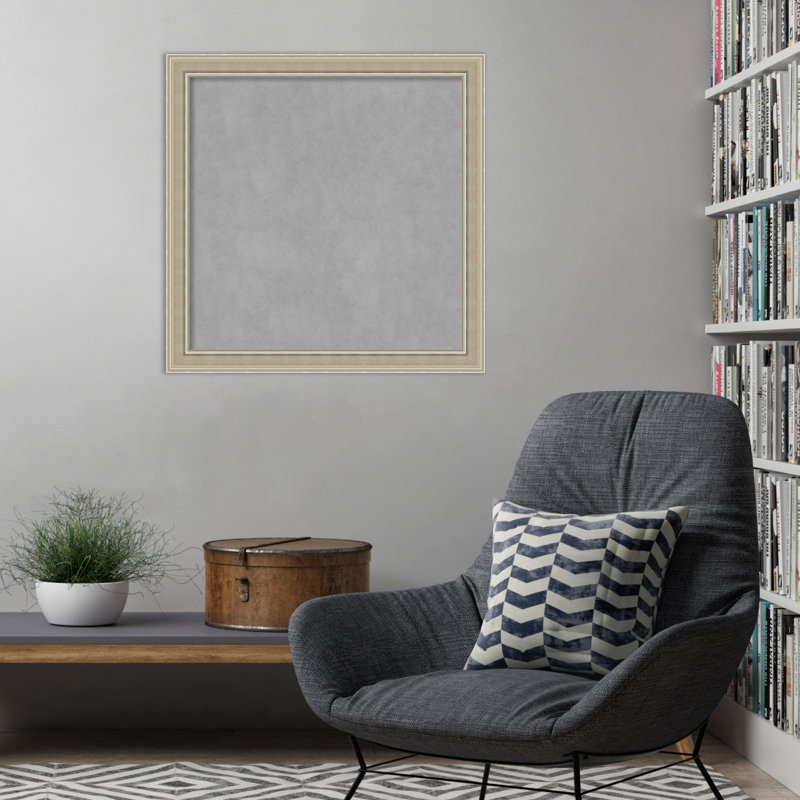 Tableau magnétique à cadre argenté Mezzo, H 28 po x l 28 po