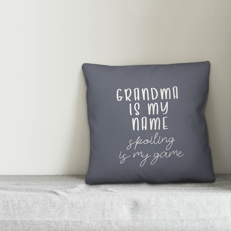 Reversible Throw Pillow, 16" x 16", No Fill