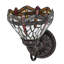 7" Wide Tiffany Hanginghead Dragonfly Wall Sconce