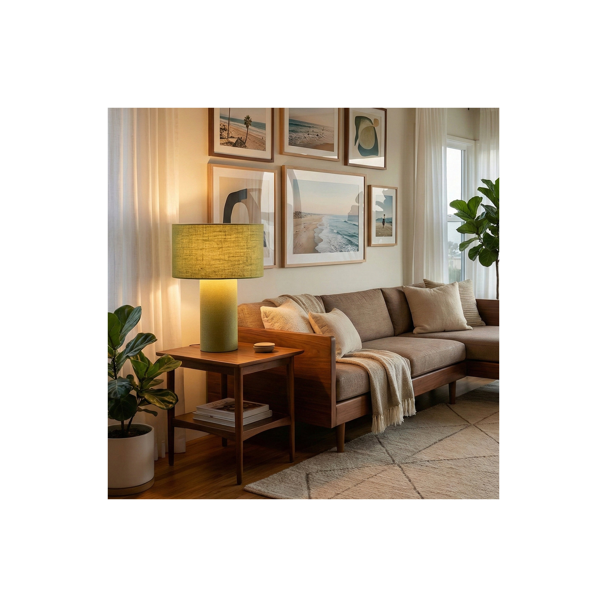 Moonlight, Table Lamp, Avocado, Avocado