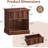 Modern Fluted Nightstand,Fluted End Table with Drawer & Open Shelf, Curved Base Storage Side Table-971102607