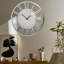 Grande horloge murale 24 "à miroir