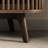 Klever Wooden Corner TV Stand with Slatted Doors