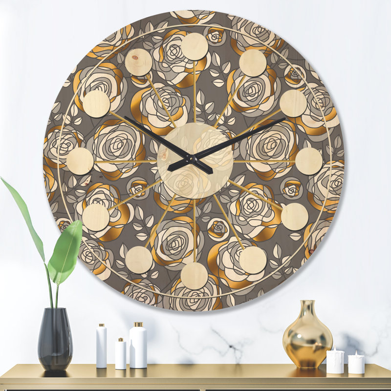 Horloge murale Mid-Century, Très grand