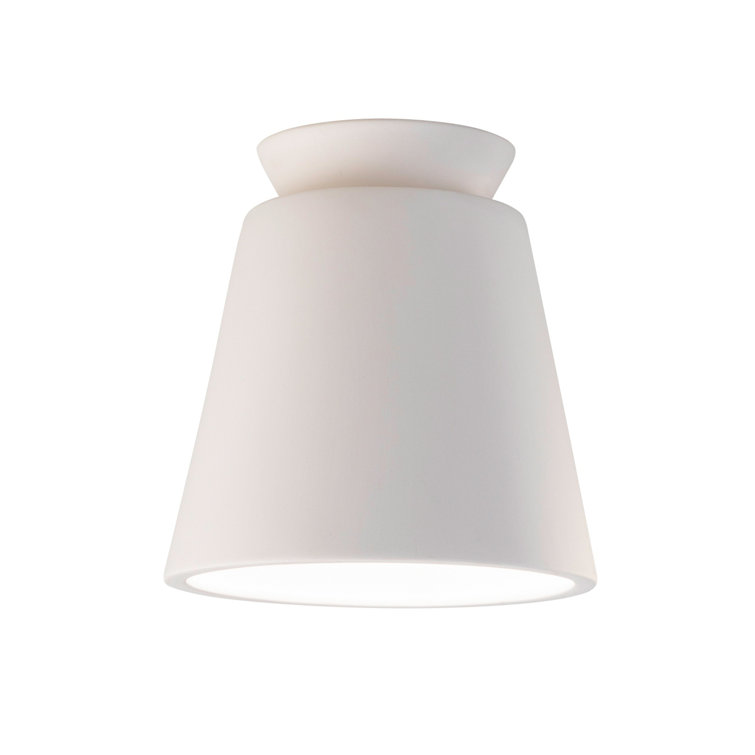Logan Single Light Ceramic 7.75'' H X 7.5'' W LED Flush Mount