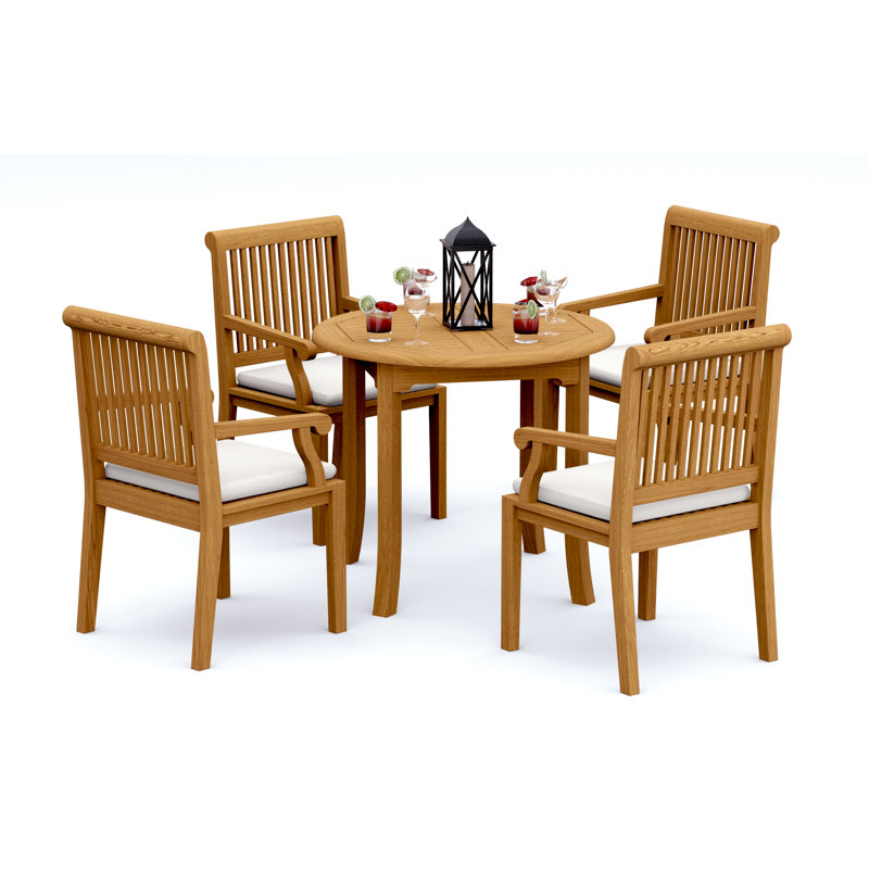 Ensemble repas d'extérieur rond Sack, 4