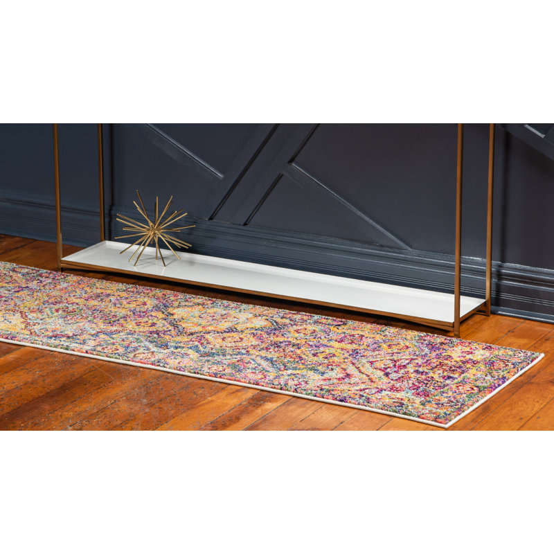 Ector Washable Abstract Indoor Rug, Runner 2'2" x 6'1"