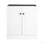 Meuble-lavabo autoportant 30 po et 2 portes d'armoire à fermeture en douceur (emballage KD) - sans le lavabo-126528856