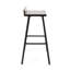 Tabourets de bar contemporains en bois de 2 matériaux de forme carrée résistants aux intempéries-589570251