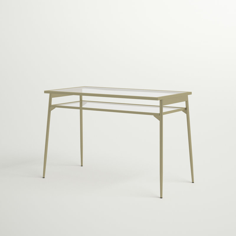 Bureau en verre Latonnia, Doré