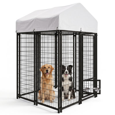 72.1'' H Metal Exercise Pen With Door