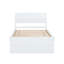 Lit simple avec 2 tiroirs blanc crème-121022308