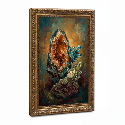 Toile orange sur fond de tourbillons