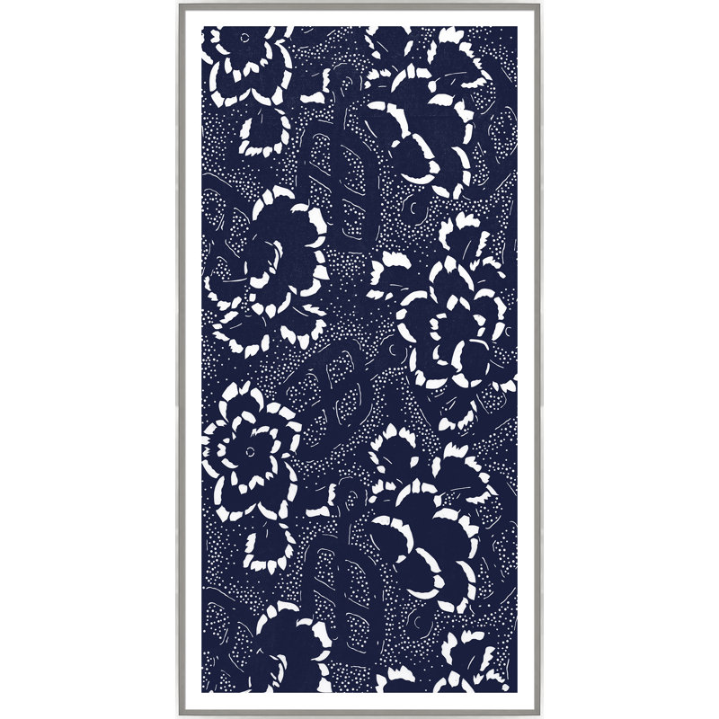 «Komono Textile», reproduction d'impression encadrée en indigo