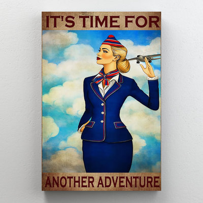 «Flight Attendant, Autre aventure sur toile», impression
