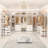 Strathaven Walk in Closet System with 6 Closet Drawers-1700109571