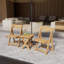 Ensemble de petite table pliante et ensemble de chaises pliantes avec 2 chaises et une table HiPS
