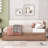 Twin Size Platform Bed Frame with Trundle-1225100196-1225100203