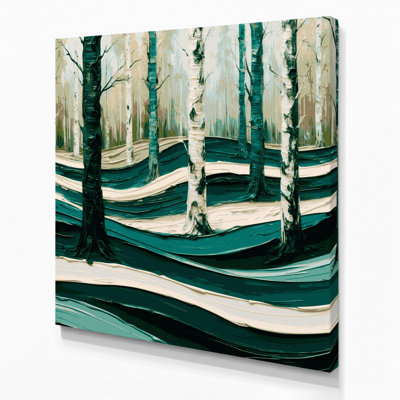 Toile horizontale horizontale rayée vert forêt, brun et crème