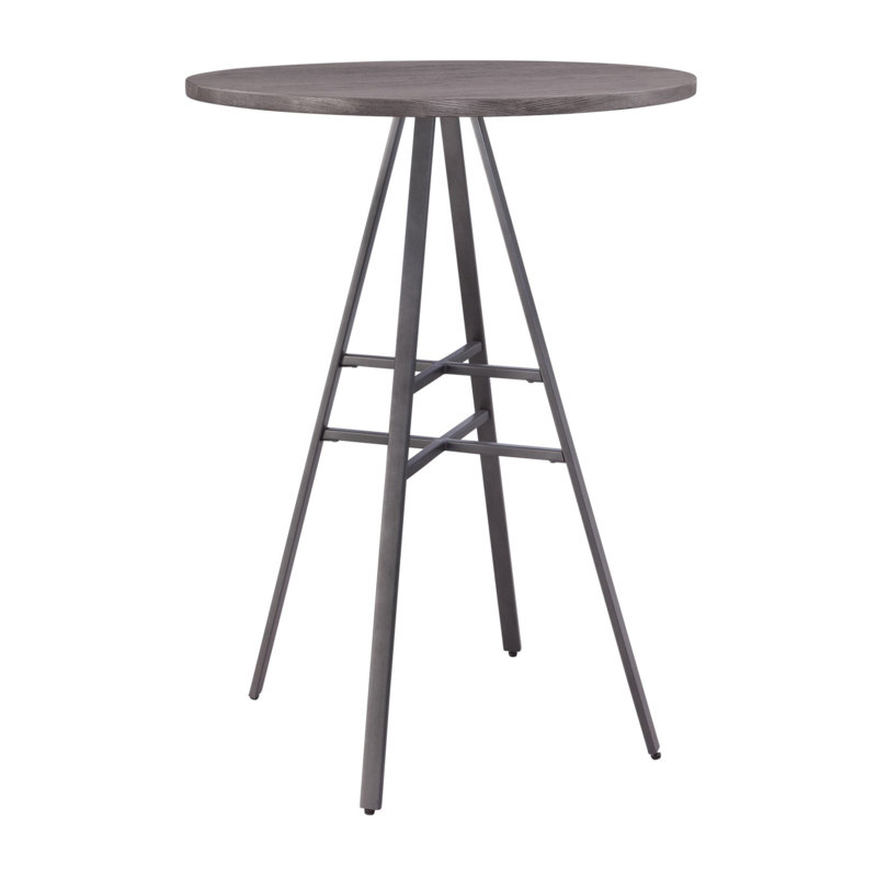Pelson 2 - Person Four Leg Base Dining Set, Dark Gray Driftwood/Gray/Dark Driftwood