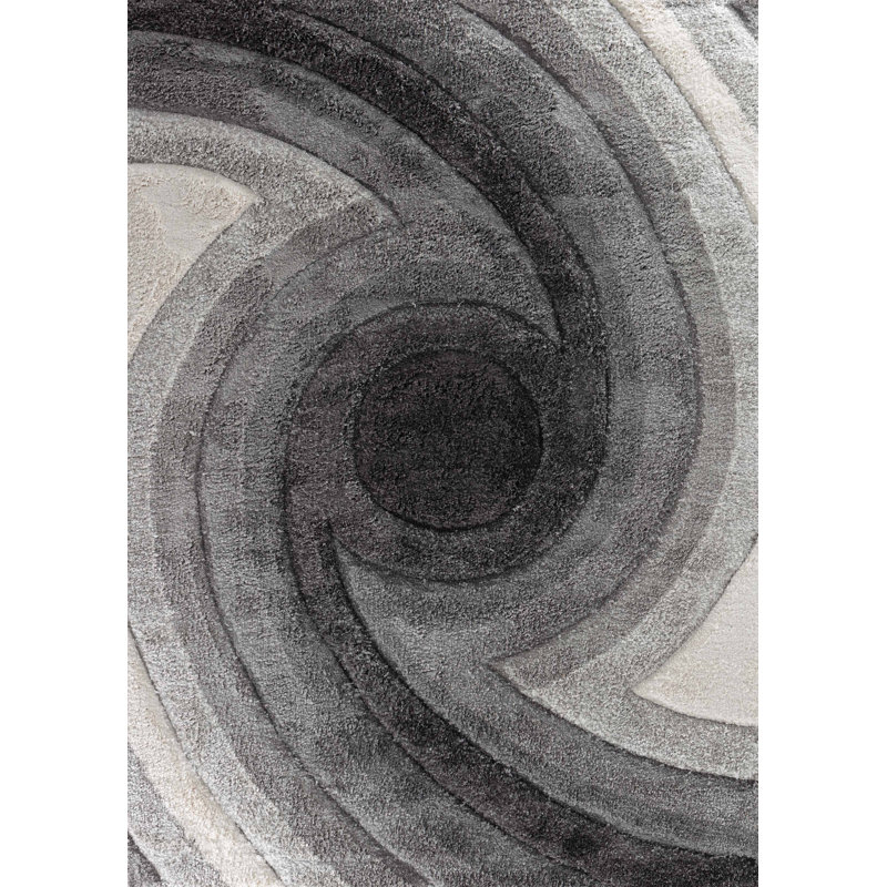 Arnhildur Abstract Shag Area Rug, Rectangle 60 x 110cm