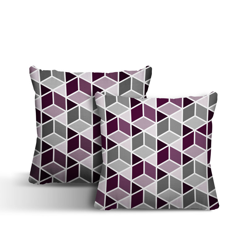  Coussin intérieur / extérieur, L 17 po x H 17 po, Mauve