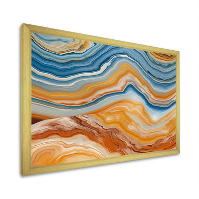 «Setage Layers Of Marble Rock III», reproduction d'art sur toile