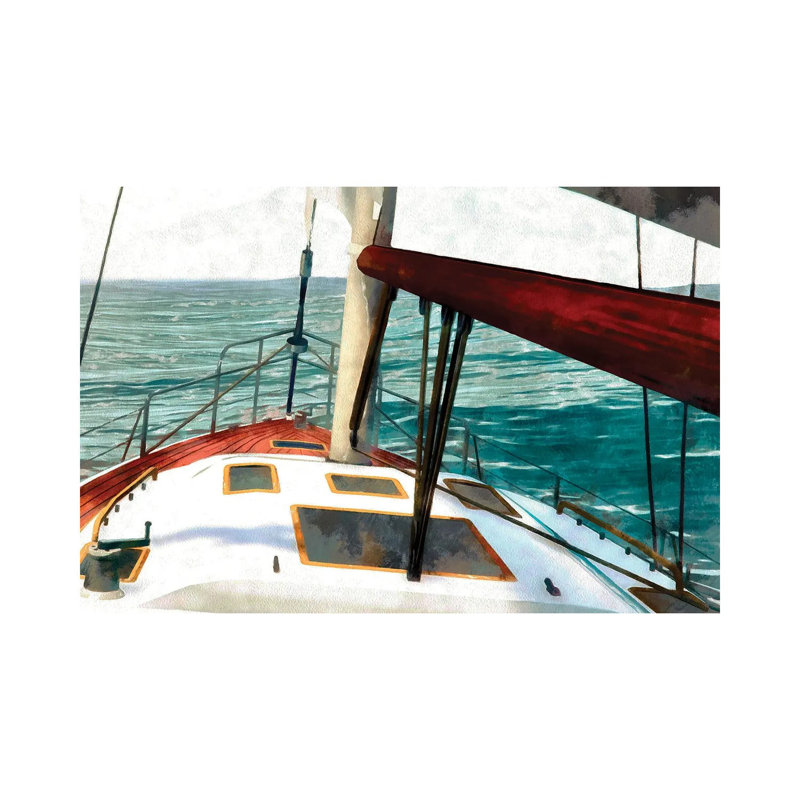 Sailing the Seas II 1 Piece Wrapped Canvas Painting, 66.04 cm H x 45.72 cm W x 3.175 cm D