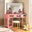 Coiffeuse moderne avec miroir lumineux Chantle-1451728975